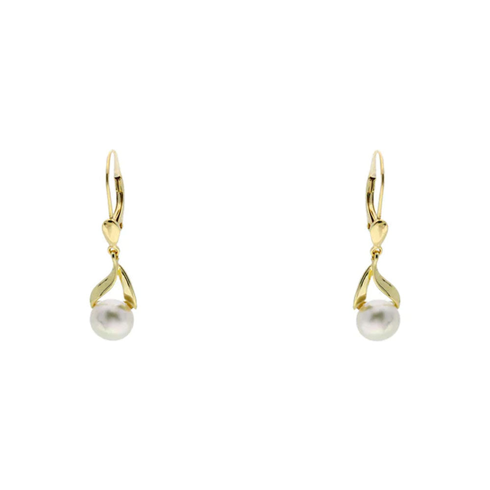 14K Yellow White Rose Gold Dangle Drop Earrings,Teardrop Earrings | eBay